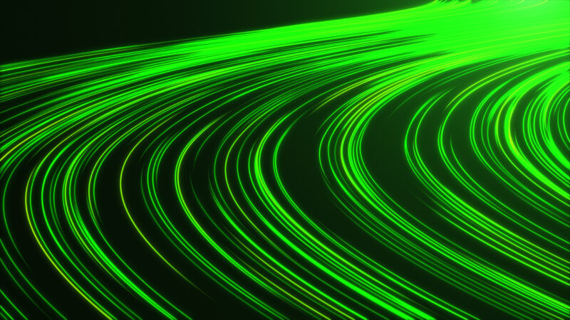 High Speed lights Tunnel motion trails