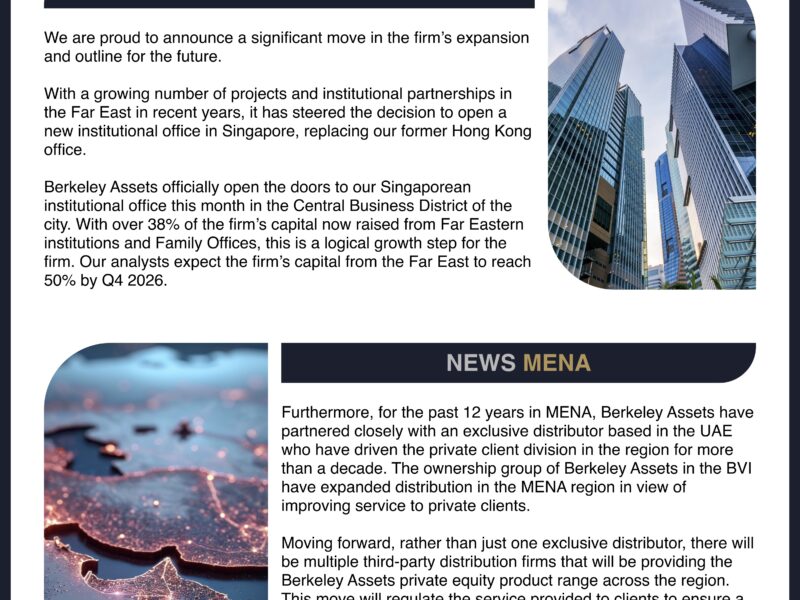 11. Berkeley Restructure and New Singapore Office